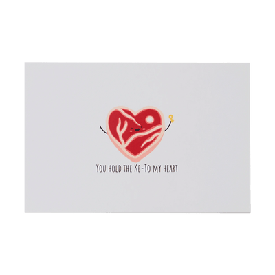 Front of You Hold The Ke-to My Heart Greeting Card