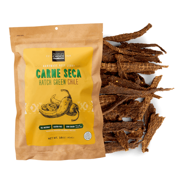 CARNE SECA - HATCH GREEN CHILE BEEF JERKY