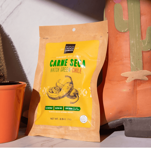 CARNE SECA - HATCH GREEN CHILE BEEF JERKY