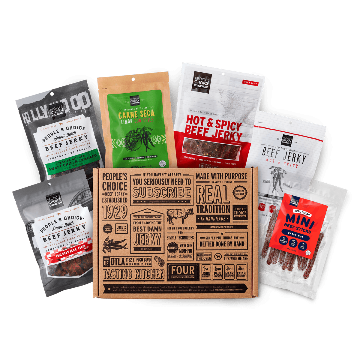 Spicy Beef Jerky Box | Various flavors | People's Choice – People's ...