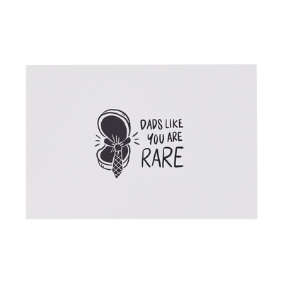 Front of Dads Like You Are Rare Fathers Day Card