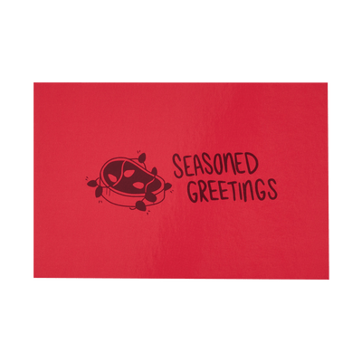 Front of Seasoned Greetings Holiday Card