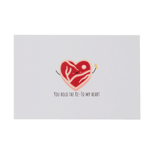 Front of You Hold The Ke-to My Heart Greeting Card