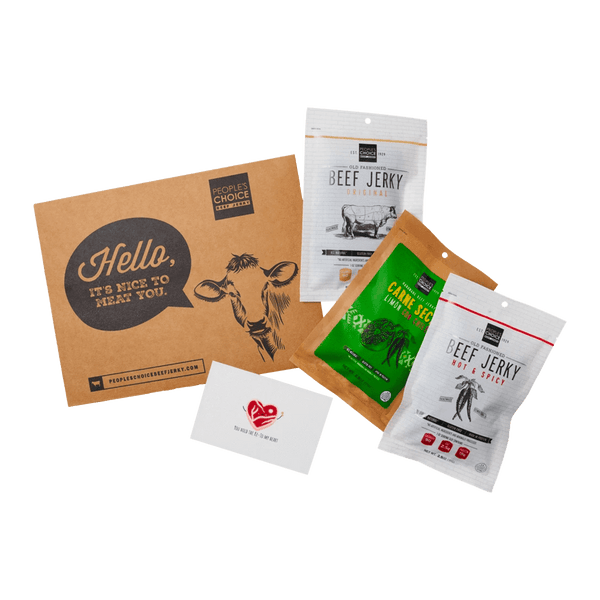 Jerky Gram Keto Jerky Gift Set Products Laid Out